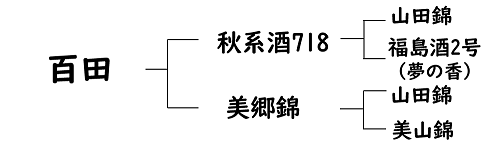 -百田 ひやくでん - 為解決秋田縣因氣候問題造成主要酒米栽種困難 研發出能與「山田錦」的特徵匹敵的新酒米「百田」 釀製的酒會帶有華麗的香氣及醇厚的餘味 非常適用釀製純米吟釀酒